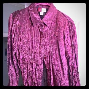 Dressy wine colored blouse